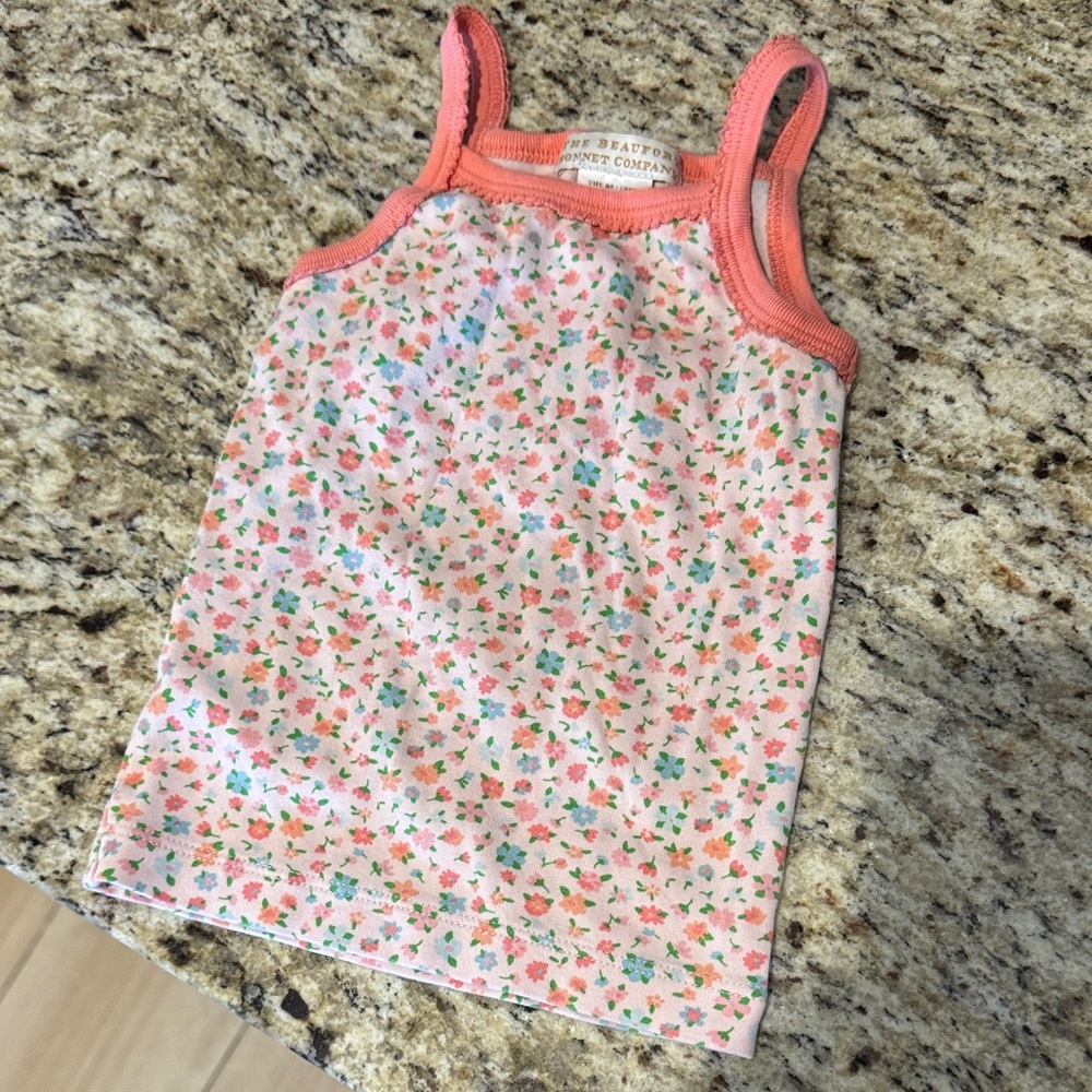 The Beaufort Bonnet Company Pink and Orange Floral Camisole